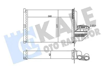 KALE 346470 Kalorifer Radyatoru Bmw E36 Klimasiz GM 64118390435