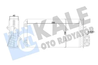 KALE 346510 Kalorıfer Radyatoru P607 00> GM 6448J6