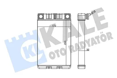 KALE 346625 Kalorifer Radyatoru W203 00>07 Cl203 02>08 S203 02>07 C209 02>09 A209 03>10 R230 06>12 GM A2038300161