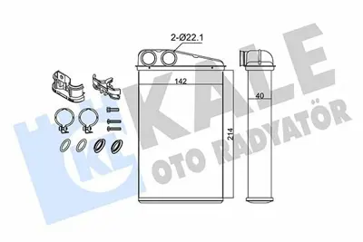 KALE 346710 Kalorifer Radyatoru Megane Ii Scenic Ii Grand Scenic Ii 1 4 - 1 6 - 1 5dci - 2 0 02> GM 7701207712, GM 7701208323, GM 7701209524, GM 6093017, GM 8FH351000651, GM 223M23, GM 73249, GM 7700068308