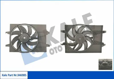 KALE 346985 Fan Motoru Davlumbazli Fiesta V 01>06 Fusion 01>12 1 6 16v Mazda Ii Mazda Iii GM 4S6H8C607AF