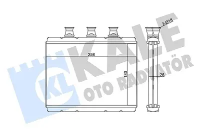 KALE 347105 Kalorıfer Radyatoru Bmw E65 E66 GM 64116906270, GM 6906270, GM 64110394788, GM 8FH351311211, GM 70517, GM 394788