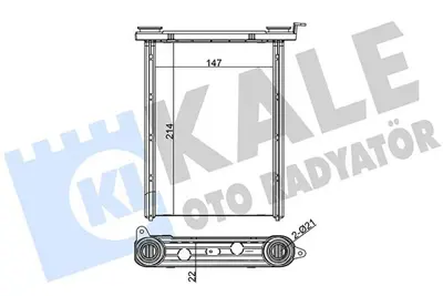 KALE 347125 Kalorifer Radyatoru Fluence Megane Iii Megane Cc Megane Iv Scenic Iii Grand Scenic Iii Trafic Iii GM 4407490, GM 95517541, GM 271159831R, GM 6000617449