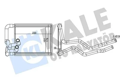 KALE 347335 Kalorıfer Radyatörü GM 971382H000