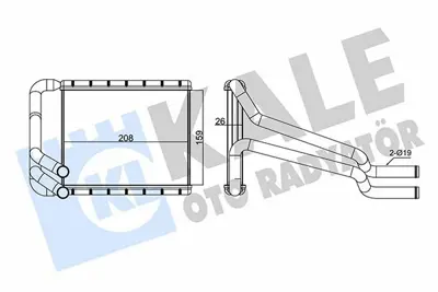 KALE 347350 Kalorıfer Radyatoru Hyundaı I30 2012> Kıa Ceed 2012> GM 97138A5000, GM 77652, GM 6313011