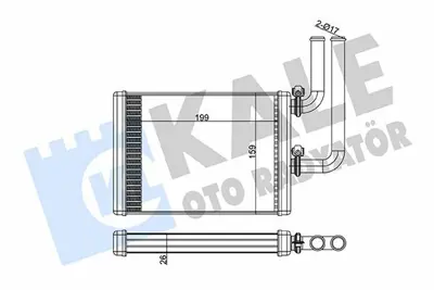 KALE 347360 Kalorıfer Radyatoru Mıtsubıshı Lancer Outlander 03-07 GM MR568599