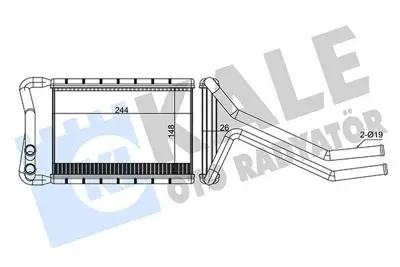 KALE 347365 Kalorıfer Radyatoru Hyundaı Santafe 2013-> GM 971382W000, GM 707073