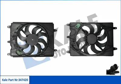 KALE 347420 Fan Motoru (Davlumbazli) Egea 1 3 Mjet 1 4 Benzinli 95 Ps GM 52052605