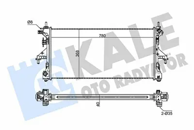 KALE 347440 Motor Su Radyatoru Boxer Jumper Ducato Iıı 3,0hdı 11> F1a F1c GM 347440FPC, GM 347440FPC, GM U347440FPC