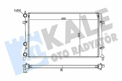 KALE 347520 Motor Radyatoru Otomatik Jetta Fsi 2 0 Benz 11> Beetle 12> GM 5C0121251D