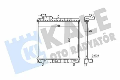 KALE 347820 Motor Su Radyatoru Hyundaı Atos 1.0 Manuel 97>03