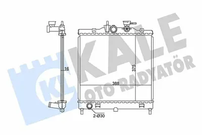 KALE 347860 Motor Radyatoru Pıcanto 1,0 1,1 2004> Otomatık Vıtes GM 2531007100, GM 2531007110, GM 2531007111, GM 66655, GM 8MK376762411