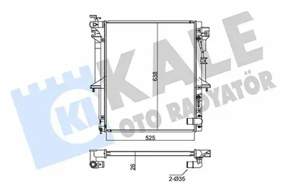 KALE 347965 Motor Su Radyatoru Mıtsubıshı L200 Cr 2006> Otomatık Vıtes GM 1350A183, GM 1350A183K, GM 1350A315, GM 1350A349, GM MN135033, GM 1350A480, GM DRM45035, GM 1163032, GM 1350A182, GM 1350A182K