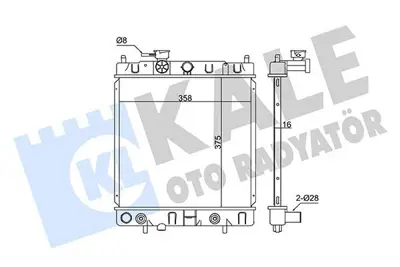 KALE 347995 Motor Su Radyatoru Nıssan Mıcra K11 Kasa 1992 2000 Otomatık Vıtes GM 214601F521, GM 214601F520, GM 2146097B00, GM 214601F516, GM 214605F600, GM 214605F615, GM 2146097B15, GM 214101F515, GM 214101F520, GM 214106F600