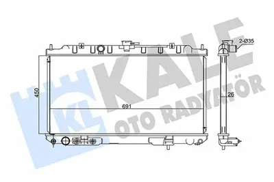 KALE 348020 Motor Su Radyatoru Nıssan Xtraıl 2001 2013 Otomatık Vıtes GM 214608H900, GM 21460EQ30B, GM 21460EQ30A, GM 21460AE100, GM 21460CX000, GM 21460AE000, GM 214608H303, GM 21410EQ30A, GM 214108H900, GM DRM46005