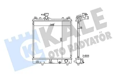 KALE 348060 Motor Su Radyatoru Suzukı Alto 1,1 Motor 2004 2008 Manuel Vıtes GM 17700M79F20