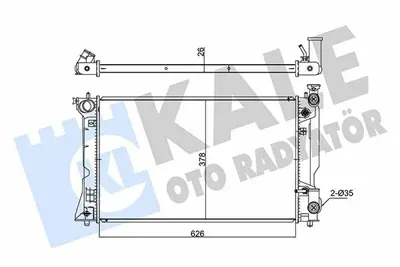 KALE 348145 Motor Su Radyatoru Avensıs 2,0 16v 2003> Otomatık Vıtes GM 164000H120, GM 164000H121, GM 164000H12187, GM 164000H180, GM 164000H181, GM 16410YZZ10, GM 16400OH121, GM 164000H110, GM 16400OH120, GM 1153129