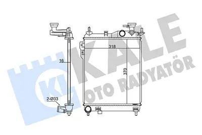 KALE 348330 Motor Radyatoru GM 1283076, GM 253101C200, GM 253101C206, GM 67093, GM 8MK376754491