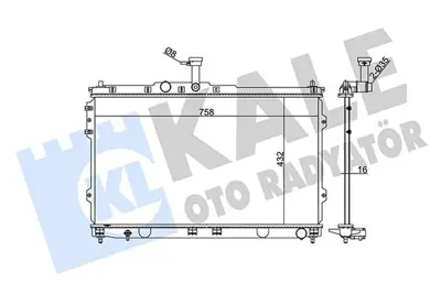 KALE 348345 Motor Radyatoru