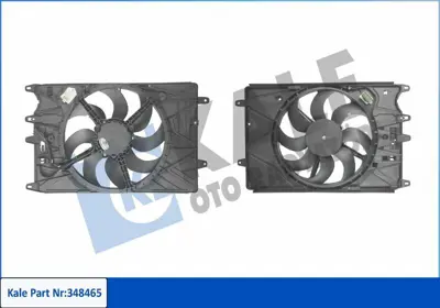 KALE 348465 Fan Motoru (Davlumbazli) Egea 1 6 Mjet 1 4 Benzinli 120ps GM 52052600