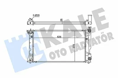 KALE 348650 Motor Su Radyatoru Toyota Avensıs 2003 2008 Manuel Vıtes GM 164000H110, GM 164000H12187, GM 164000H121, GM 164000H120, GM 16400OH121, GM 16400OH120, GM 16410YZZ10, GM 164000H180, GM 164000H181, GM 64669A