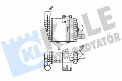 KALE 348670 Turbo Radyatoru Tucson 2,0 Crdı 2004>2010 Sportage 2,0 Crdı 2004> GM 2827127251