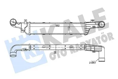 KALE 348890 Turbosarj Radyatoru E-Class W210 96>99 S210 96>99 GM A2105001200