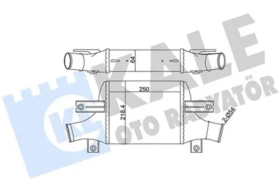 KALE 348895 Turbo Radyatörü GM 1530A093, GM 1607695880