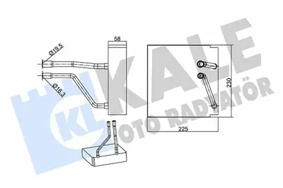 KALE 349995 Evaporator GM 1206932