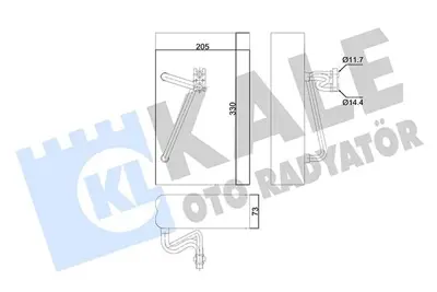 KALE 350030 Evoparatör GM 1618055, GM 1618087, GM 90541595