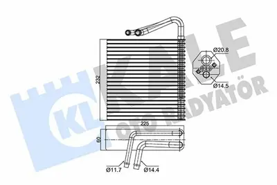 KALE 350065 Evaporator Renault Megane Iı Scenıc Iı GM 7701207874