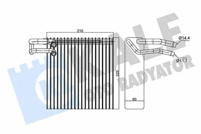 KALE 350075 Evaporator Micra Lhd GM 27280AX100