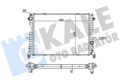 KALE 350400 Su Radyatörü GM PCC001070