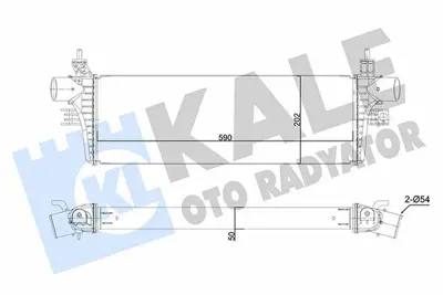 KALE 350415 Intercooler Toyota Hılux Vıgo 2015-> GM 179400L110, GM 179400L130, GM 179400L140