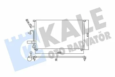 KALE 350545 Klima Radyatoru Chevrolet Evanda GM 96327357