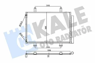 KALE 350640 Klima Radyatörü GM 95310-68L00