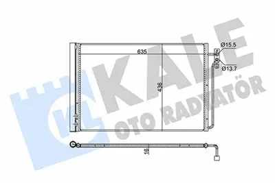 KALE 350665 Klima Radyatoru 306d1 M62 B44 Range Rover 3 Vogue L322 02>15 GM JRW000020