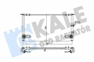 KALE 350690 Klima Radyatoru Toyota Hilux Pickup 2 5 D4d 2001 2005 GM 88460-35280