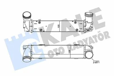 KALE 350780 Turbo Radyatoru Bmw M57 D30 E90 N47 D20 E84 GM 7800682, GM 96595, GM 17517800682, GM 17517540035, GM 8ML376988084, GM 7023013