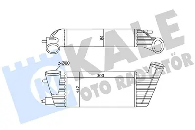 KALE 350820 Intercooler Radyatoru 807 Expert Iıı C8 Jumpy Jump Iıı GM 384P1