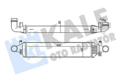 KALE 350895 Turbosarj Radyatoru X156 13> W176 12>18 W246 11>18 C117 13>19 GM 2465000100, GM A2465000100, GM 2465000600, GM A2465000600, GM 144615DD0A, GM 8ML376924001, GM 8ML376924031, GM 96334