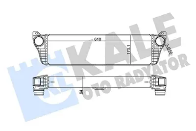 KALE 350905 Turbo Radyatörü GM 6395011301, GM A6395011301, GM 8ML376737191, GM 96261