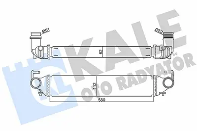 KALE 350965 Turbo Radyatoru 500x  1.4 14> Jeep Renegade 14> GM 51966752