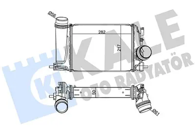 KALE 350970 Turbo Radyatoru (Intercooler) Nissan Qashqai 1 2 2013> Renault Megane Iv 1 2 2015 GM 14461-4ED0A