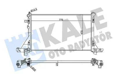 KALE 351025 Motor Radyatoru Master Iii 2 3 Movano B Nv400 Vauxhall Movano Mk Ii GM 440631644218024419451