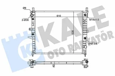 KALE 351200 Motor Su Radyatoru Ml-Class W163 98>05 GM A1635000404