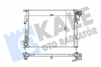 KALE 351215 Motor Radyatoru Trafıc Iı Vıvaro Prımastar Vauxhall Vıvaro GM 8200411166, GM 4416948