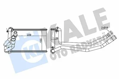 KALE 351685 Kalorifer Radyatoru K4m 760 K9k F9q Megane Ii GM 7701209524