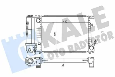 KALE 351865 Motor Su Radyatoru Bmw E30 E36 M30 M43 M44 M52 M20 M50