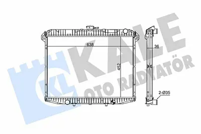 KALE 351890 Su Radyatörü GM 1953239